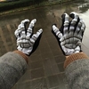 Halloween Skeleton Gloves Foaming Skeleton Costume Party Supplies Horrible Gloves