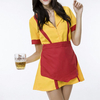 Halloween Turn-down Collar Maid Uniform Cosplay Beerfest Costumes For Women