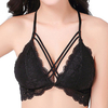 Halter Front Criss-cross Beautiful Lace Design Racerback Bando Bras