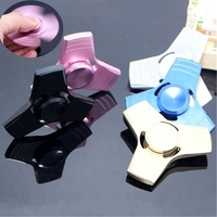 Hand Fidget Spinner Focus Toy Decompression Aluminum Finger Gyro Spiral New