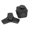 Hand Metal Fidget Spinner + Fidget Cube Magic Focus Toy For Adults or Kids Black
