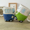 Hand Painted Ceramic Cartoon Bus Cups Retro Car Mug