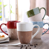 Hand Painted Ceramics Cup Features Provence Coffee Mug Personality Breakfast Milk Cup