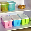 Handle Storage Container Plastic Superimposed Kitchen Sealed Box Refrigerator Storage Tank With Lip