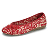 Handmade Chinese Knot Old Peking Cotton Soft Flat Loafers For Women