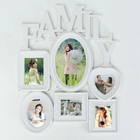 Happy Family Photo Frame Picture Holder Wall Hanging Sweet Lover Gifts Decoration Supplies