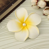 Hawaiian Plumeria Foam Flower Hair Clip Floral Pearl Headpiece For Women Girl