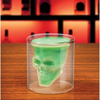 Head Glass Cup Clear Double Glass Skull Vodka Whiskey Cup Creative Trasparent Bar Glass