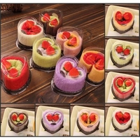 Heart Shape Cake Microfibre Absorbent Towel Festival Valentine Weeding Gift Party Decor