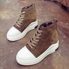 Heel Increasing Platform Lace Up High Top Casual Shoes