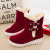 Height Increasing Low Heel Fur Lining Boots