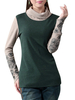 High Collar Floral Printed Long Sleeve Women Slim T-shirt