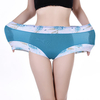 High Elastic Breathable Floral Modal Panties High Waist Underwear For Women