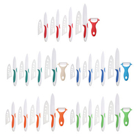 High Quality Ceramic Knife Set With Peeler Acrylic Holder Kitchen Knives Sets