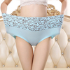 High Waisted Printed Tummy Control Panties Soft Thin Underwear