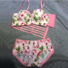 Hollow Out Back Push Up Bra Sets