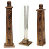 Hollow Out Incense Burner Tower Wooden Incense Sticks Cones Holder Home Decor Ornaments