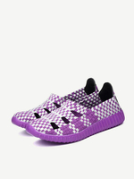 Hollow Out Knitting Weave Slip On Breathable Flat Casual Shoes