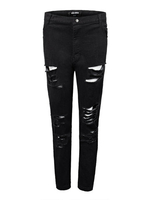 Hollow Ripped Women Denim Jean