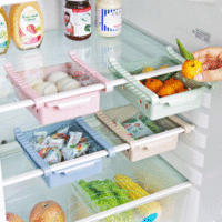 Honana CF-BK010 Refrigerator Fridge Drawer Storage Rack Freezer Desk Shelf Holder Kitchen Organizer