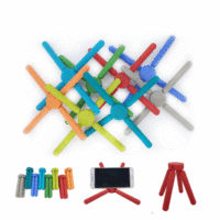 Honana CF-MP02 Multifunctional Cross-shaped Folding Silicone Place Mat Coaster Cellphone Mount