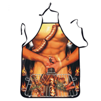 Honana CF-SA04 3D Sexy Naked Male Apron Kitchen Barbecue BBQ Grill Muscle Man Apron