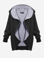 Hooded Large Size Thin Casual Jackets Outerwear