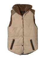 Hooded Padded Women Thick Waistcoat Vest