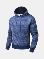 Hoodies Solid Color Zipper Hood Fashion Casual Sport Hooded Tops for Men