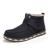 Hook Loop Sport Letter Fur Lining Ankle Boots For Men