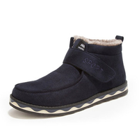 Hook Loop Sport Letter Fur Lining Ankle Boots For Men