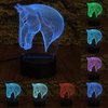 Horse Color Changeable 3D Night Light Acrylic Touch Control Lamp Decoration Gifts