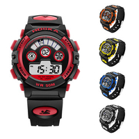 HOSKA Men Sport Digital Watch Waterproof Luminous Numbers Alarm Function