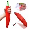 Hot Pepper Vegetable Kids Umbrella Novelty Cute Cheap Sun Umbrella Rainy Rain Gear