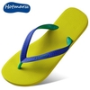 Hotmarzz Men Color Match Beach Flat Clip Toe Outdoor Flip Flops Slippers