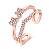INALIS Luxury Ring Elegant Butterfly Zircon Women Ring Gift