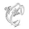 INALIS Luxury Ring Elegant Butterfly Zircon Women Ring