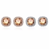 INALIS® Square Shape Crystal Earring Ear Stud Simple Design