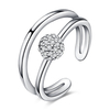 INALIS Sweet Ring Zircon Ball Luxury Ring for Women Gift