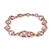 INALIS Sweet Women Bracelet Hollow Heart Rhinestone Bracelet