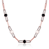 INALIS Trendy Hook-ups Chain Rose Gold Plated Necklace