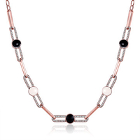 INALIS Trendy Hook-ups Chain Rose Gold Plated Necklace