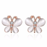 INALIS® Women Earring Butterfly Opal Zircon Earrings