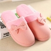 Indoor Bowknot Ball Dot Cute Slip On Home Flat Slippers