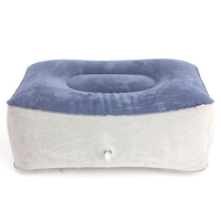 Inflatable Folding Travel Pillow Foot Rest Helps Reduce DVT Risk On Flights