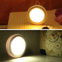 Infrared Wireless Motion & Light Sensor LED Lamp Battery Powered Night Light For Hallway