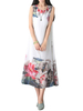 Ink Vintage Sleeveless Lotus Printed Women Dress