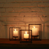 Iron Art Candle Holder Black Hollow Out Candelabra Candle Holders Candlestick Candle Home Decor