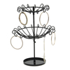 Iron Double Tray Rotating Circular Jewelry Display Holder