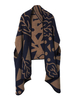 Irregular Hem Polka Dot Printed Loose Vintage Women Cape Cardigan